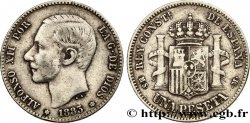 ESPAGNE 1 Peseta Alphonse XII 1883 Madrid