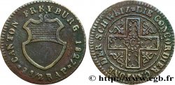 SWITZERLAND - CANTON OF FRIBOURG 2 1/2 Rappen 1827 