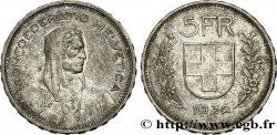 SVIZZERA  5 Francs Berger des Alpes 1932 Berne