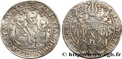 ALLEMAGNE - DUCHÉ DE SAXE - CHRISTIAN II, JEAN-GEORGES ET AUGUSTE Thaler dit “des trois frères” 1598 Dresde VF 