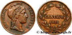 VENEZUELA 1 Centavo 1852  XF 