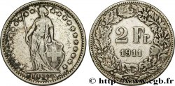 SWITZERLAND 2 Francs Helvetia 1911 Berne