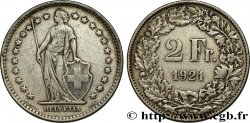 SWITZERLAND 2 Francs Helvetia 1921 Berne