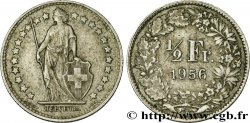 SWITZERLAND 1/2 Franc Helvetia 1956 Berne