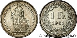 SWITZERLAND 1 Franc Helvetia 1961 Berne