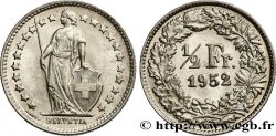 SWITZERLAND 1/2 Franc Helvetia 1952 Berne
