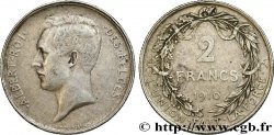 BELGIUM 2 Francs Albert Ier légende française 1910 