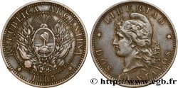 ARGENTINA 2 Centavos “Liberté” 1885 