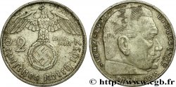 ALEMANIA 2 Reichsmark Maréchal Paul von Hindenburg 1937 Berlin
