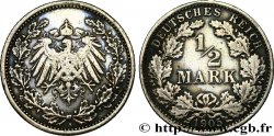 GERMANY 1/2 Mark Empire aigle impérial 1905 Berlin