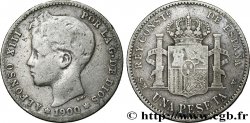 SPAIN 1 Peseta Alphonse XIII 3e type 1900 Madrid