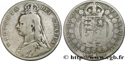 UNITED KINGDOM 1/2 Crown Victoria buste du jubilé 1890 