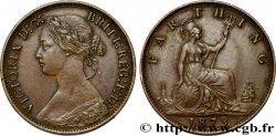 UNITED KINGDOM 1 Farthing Victoria “Bun Head” 1873 