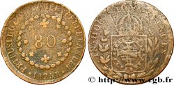 BRAZIL 80 Réis Pierre Ier du Brésil 1825 Bahia