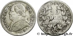 VATICAN AND PAPAL STATES 10 Soldi Pie IX an XXIII 1869 Rome
