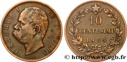 ITALIA 10 Centesimi Humbert Ier 1894 Birmingham