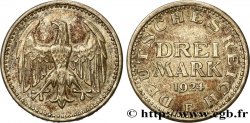GERMANIA 3 Mark aigle 1924 Francfort