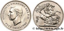 UNITED KINGDOM 1 Crown (5 Shillings) Georges VI / St Georges terrassant le dragon 1951 