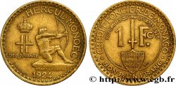 MONACO 1 Franc émission du Crédit Foncier de Monaco 1924 Poissy