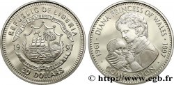 LIBERIA 20 Dollars Proof Diana - “Compassion” 1997 