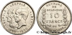 BELGIO 10 Francs - 2 Belgas Centenaire de l’Indépendance - légende Française 1930 