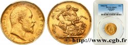AUSTRALIE 1 Souverain Edouard VII 1904 Melbourne SUP62 PCGS