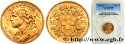 SWITZERLAND 20 Francs  Vreneli   1915 Berne