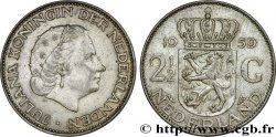 NETHERLANDS 2 1/2 Gulden Juliana 1959 Utrecht