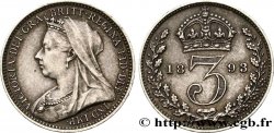 UNITED KINGDOM 3 Pence Victoria “Old Head” 1893 