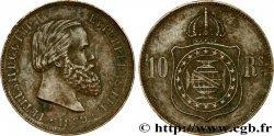 BRASIL 10 Réis Pierre II 1869 