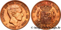 ESPAGNE 10 Centimos Alphonse XII 1878 Oeschger Mesdach & CO