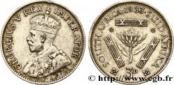 SOUTH AFRICA 3 Pence Georges V 1933 Pretoria