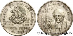 MEXIQUE 5 Pesos Bicentenaire de la naissance d’Hidalgo 1953 Mexico