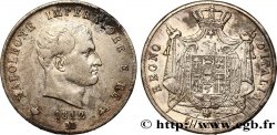 ITALIE - ROYAUME D ITALIE - NAPOLÉON Ier 5 Lire 1812 Milan TB+/TTB 