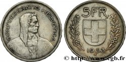 SUISSE 5 Francs Berger 1953 Berne