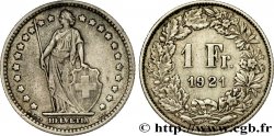 SWITZERLAND 1 Franc Helvetia 1921 Berne - B
