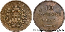SAN MARINO 10 Centesimi écu aux trois tours 1894 Rome - R