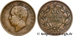 PORTUGAL 20 Réis au nom de Louis Ier (Luis) 1883 