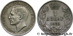 YUGOSLAVIA 1 Dinar Alexandre Ier 1925 Bruxelles