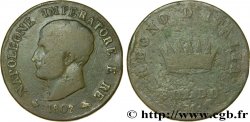ITALIA - REINO DE ITALIA - NAPOLEóNE I 1 Soldo Napoléon Empereur et Roi d’Italie 1807 Milan - M