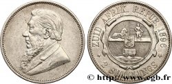 AFRIQUE DU SUD 2 Shillings président Kruger 1896  TTB/TTB+ 