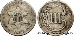 STATI UNITI D AMERICA 3 Cents 1852 Philadelphie