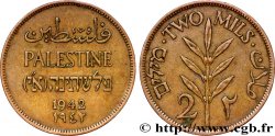 PALESTINE 2 Mils 1942 