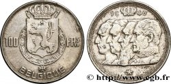 BELGIUM 100 Francs bustes des quatre rois de Belgique, légende française 1948 