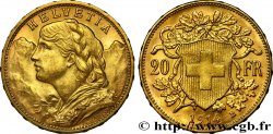 SUISSE 20 Francs  Vreneli   1914 Berne SPL 