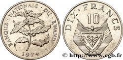 RUANDA 10 Francs 1974 