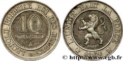 BÉLGICA 10 Centimes 1864 