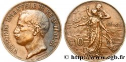 ITALIE 10 Centesimi Victor Emmanuel III - 50e anniversaire de l’Unité Italienne 1911 Rome