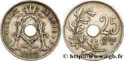 BÉLGICA 25 Centiemen (Centimes) 1913 