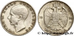 YUGOSLAVIA 20 Dinara Pierre II 1938 